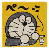 DORAEMON 吹著秘密道具“Kobeabe”毛巾手帕 黃色